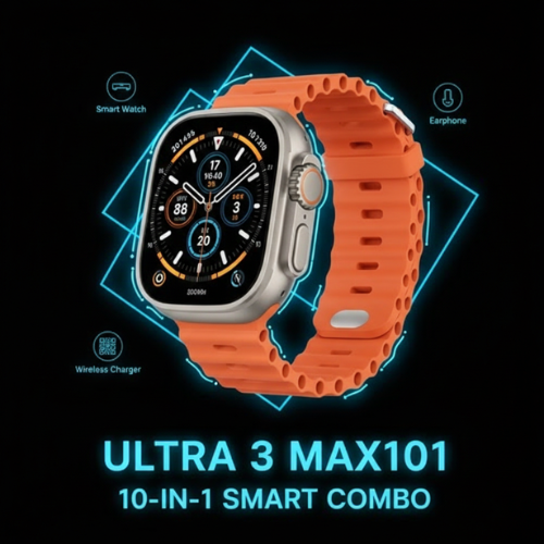 Ultra 3 Max101 Smart Watch 10-in-1 Combo