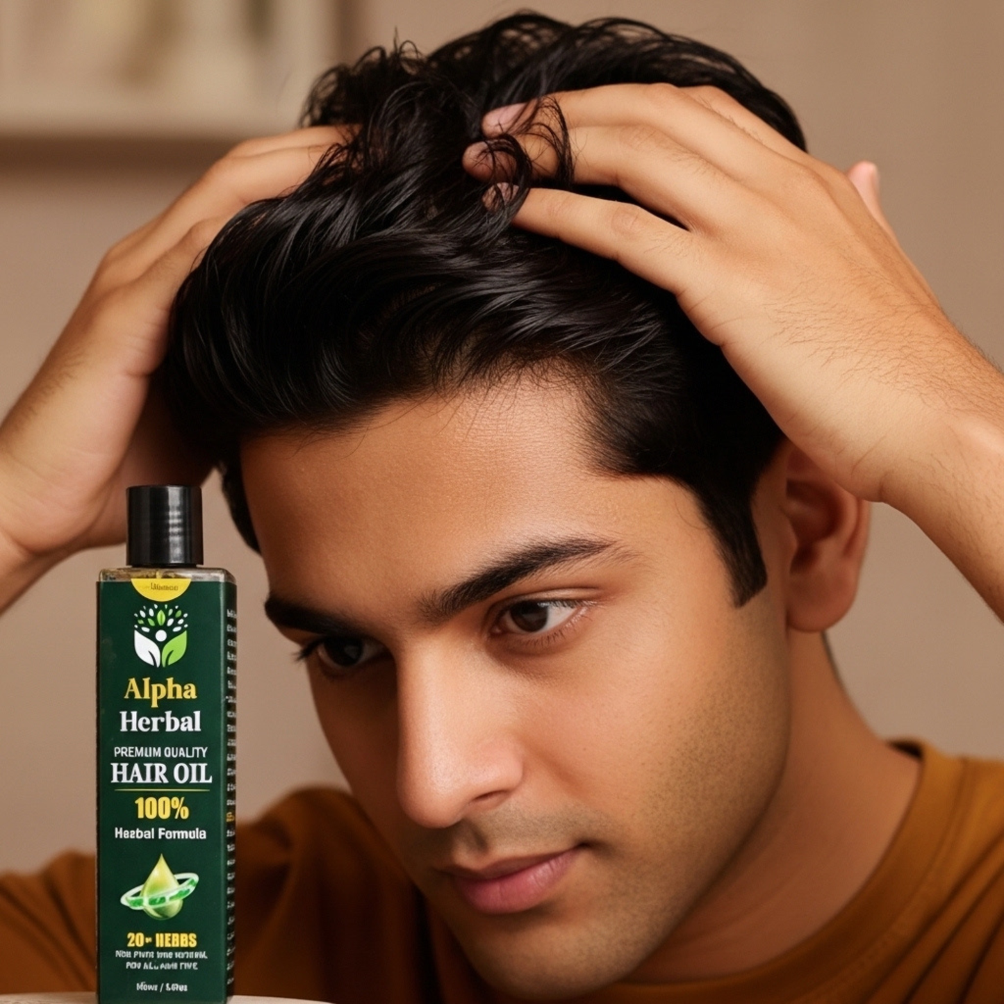 Alpha Herbal Hair Oil – Natural Hair Growth & Hair Fall Control