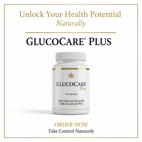 Alt="GlucoCare Plus Natural Blood Sugar Support Formula bottle"